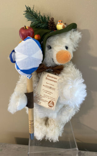 Hermann Teddy Bear Bavarian Snowman Limited Edition 19/250 With Tags