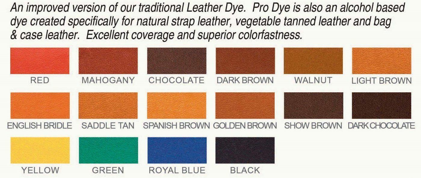 Fiebing's PRO DYE 4 Fl.OZ - ALL Colors  (Not for California customers )