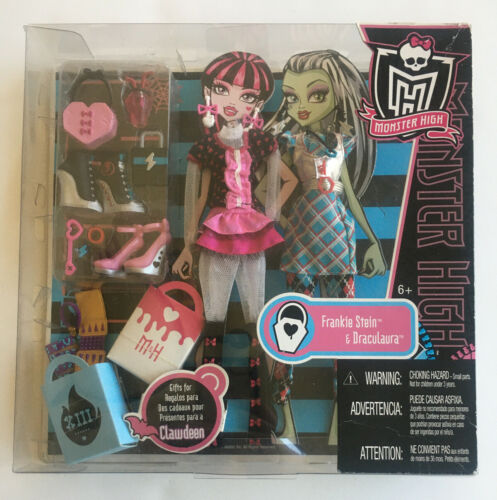 💙monster High 🖤 Rare New Draculaura & Frankie Day At The Maul Fashion Pack Acc